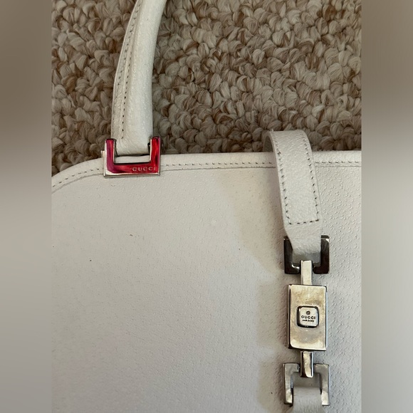 Vintage GUCCI Jackie Leather Handbag Silver Hardware - Picture 2 of 11